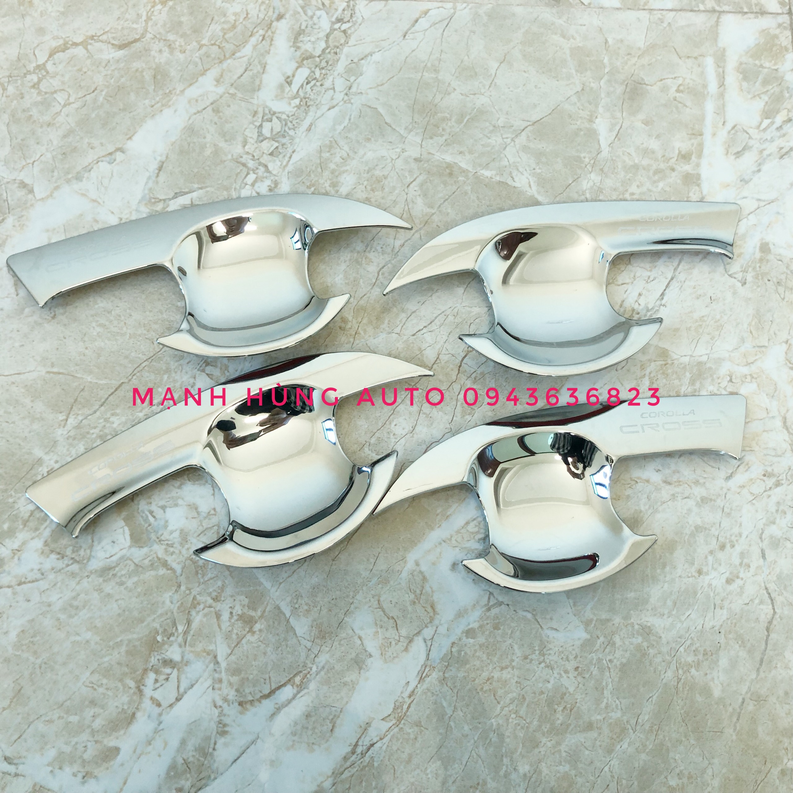 Ốp Tay Hõm Cửa Xe Toyota Cross 2021 - mạ Crom