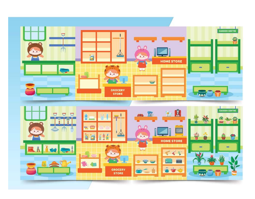 Combo 5 cuốn Sách Trò chơi Đồ hàng cho bé gái (Hơn 1000 Stickers)