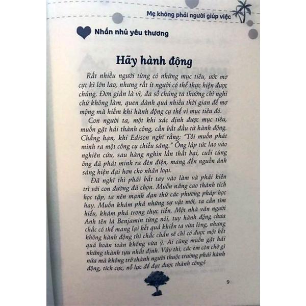 I Will Be Better - Những Câu Chuyện Truyền Cảm Hứng: Mẹ Không Phải Người Giúp Việc