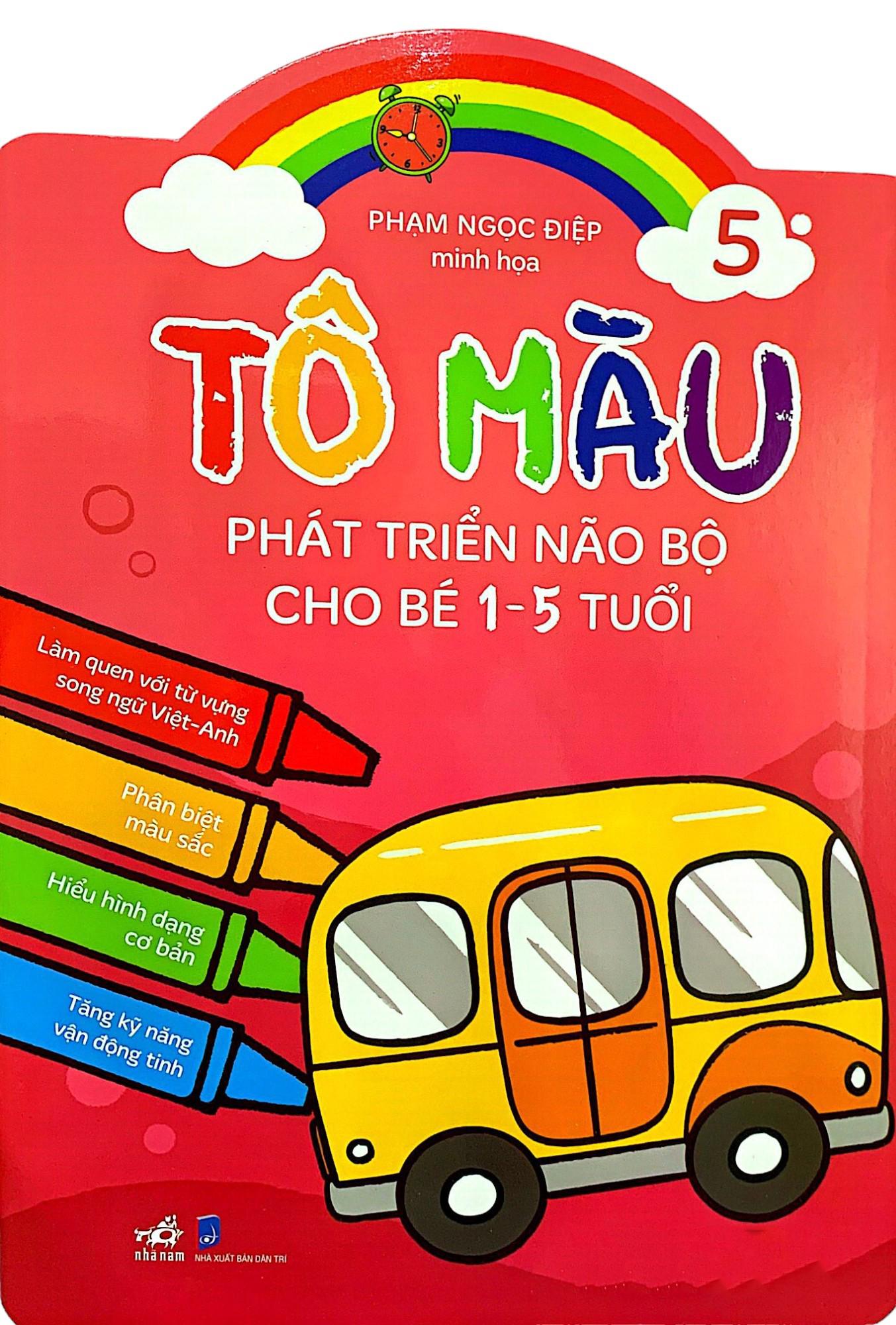 Tô Màu Phát Triển Não Bộ Cho Bé 1-5 Tuổi - Tập 5