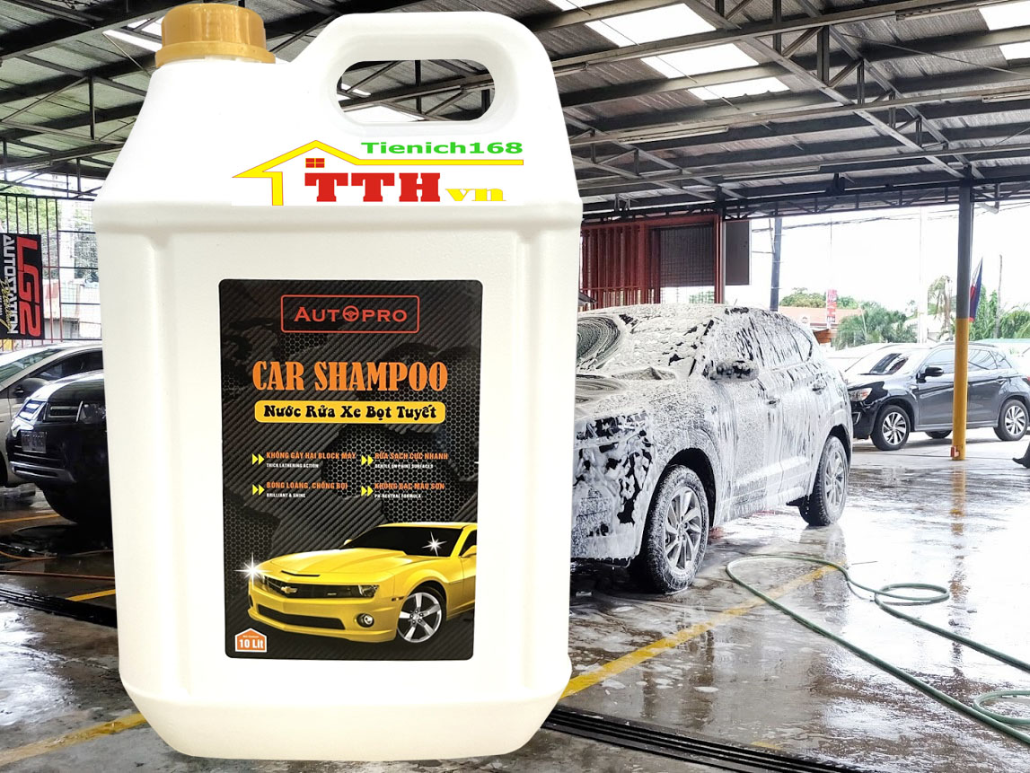 Nước rửa xe bọt tuyết Car Shampoo 5 lít cho ô tô xe máy