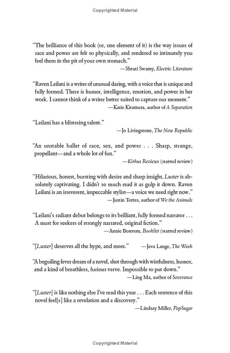 Luster: A Novel