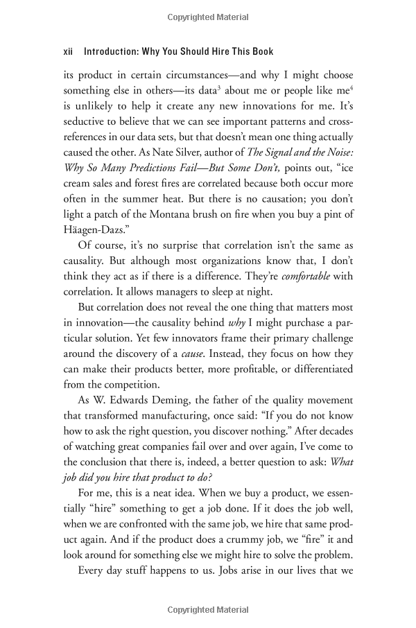 Competing Against Luck: The Story of Innovation and Customer Choice