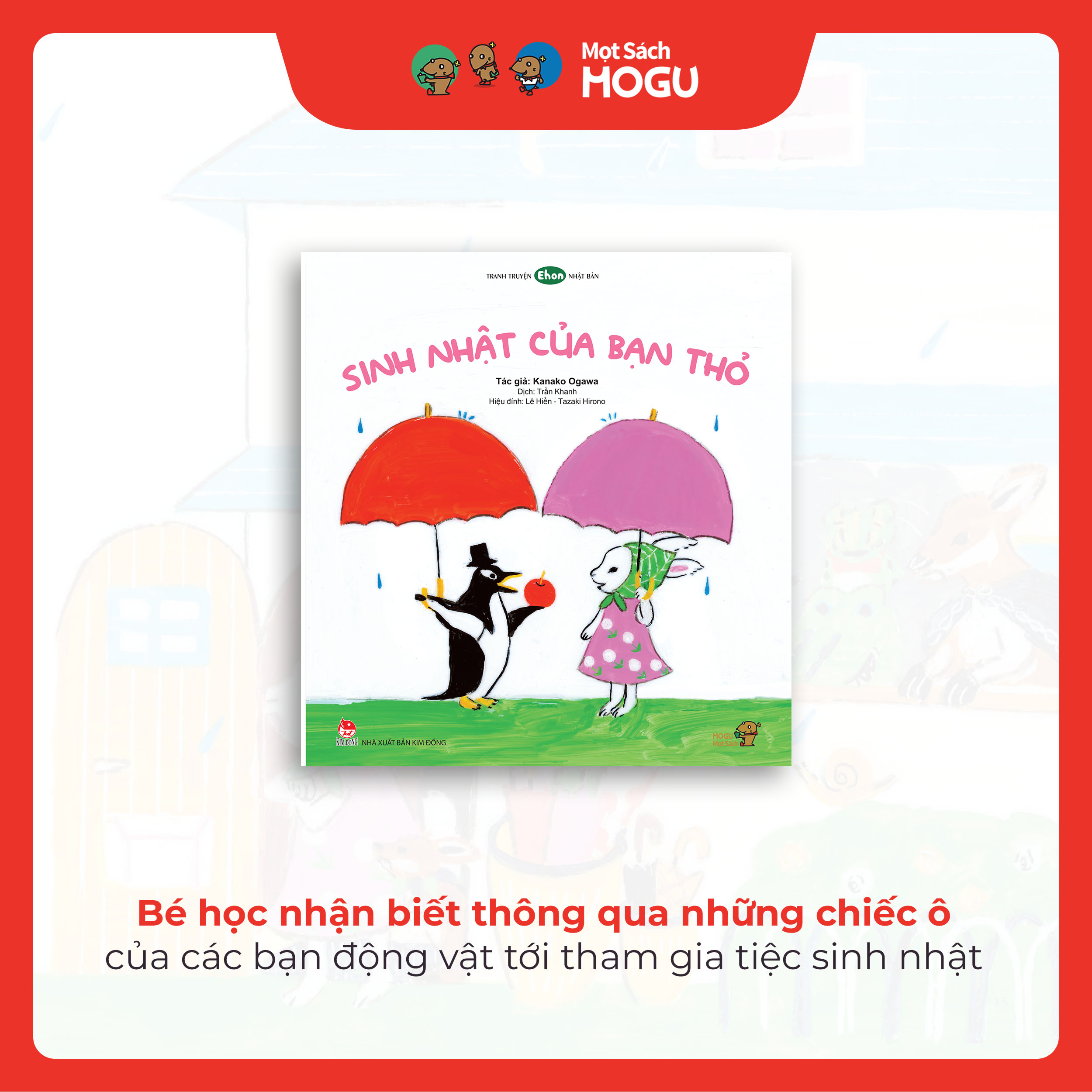 Truyện Ehon bé 1-2-3 tuổi - Sinh nhật của bạn Thỏ