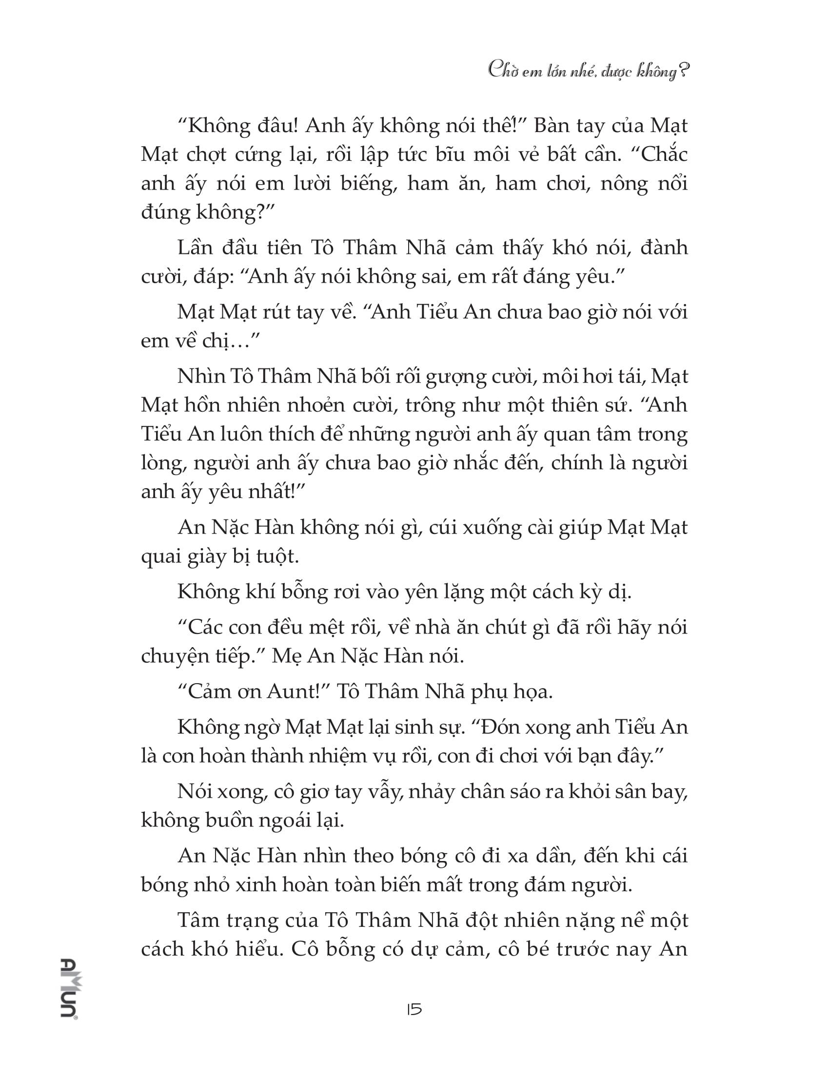 Chờ Em Lớn Nhé Được Không? (Tái Bản)