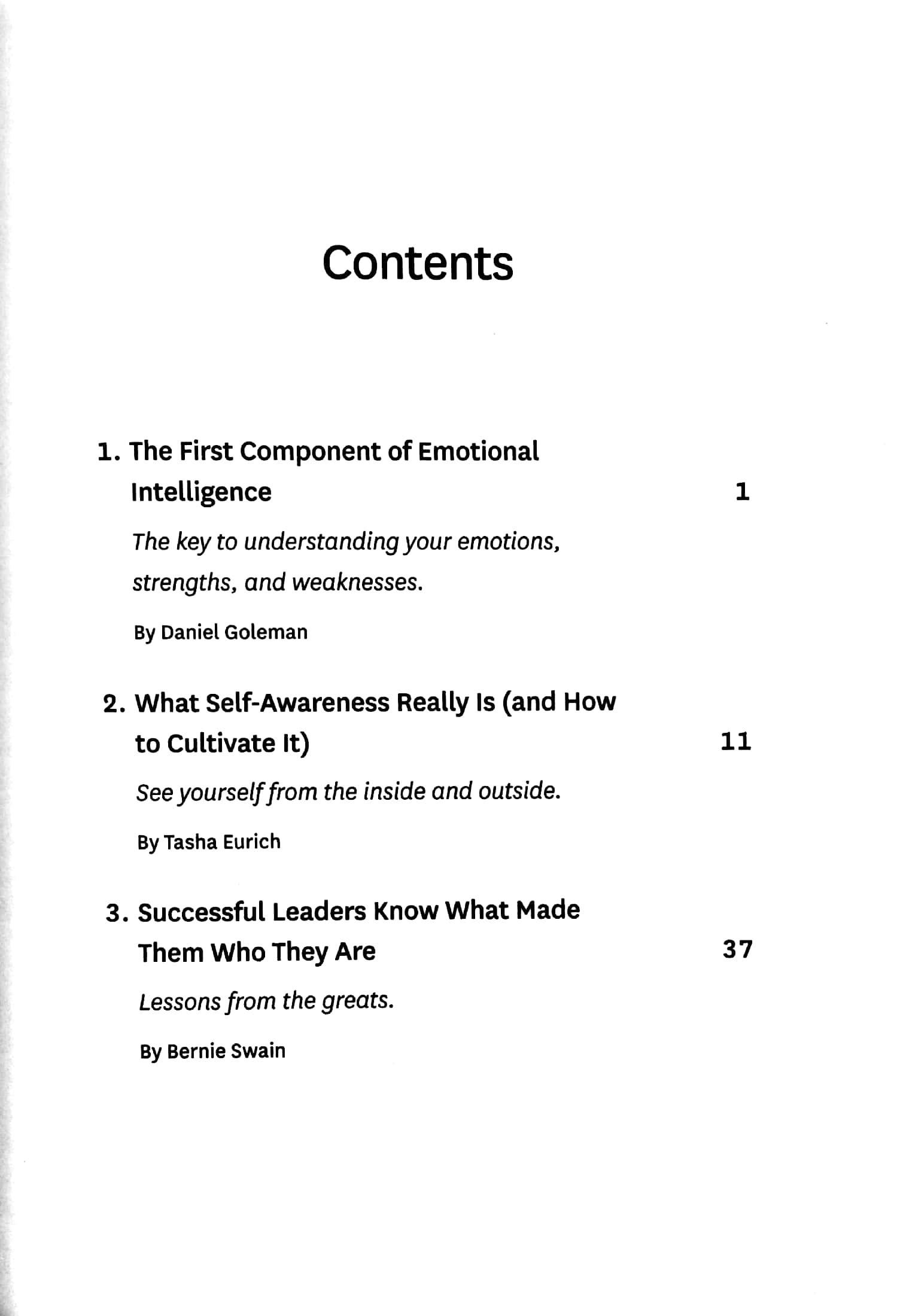 Self-Awareness (HBR Emotional Intelligence Series)