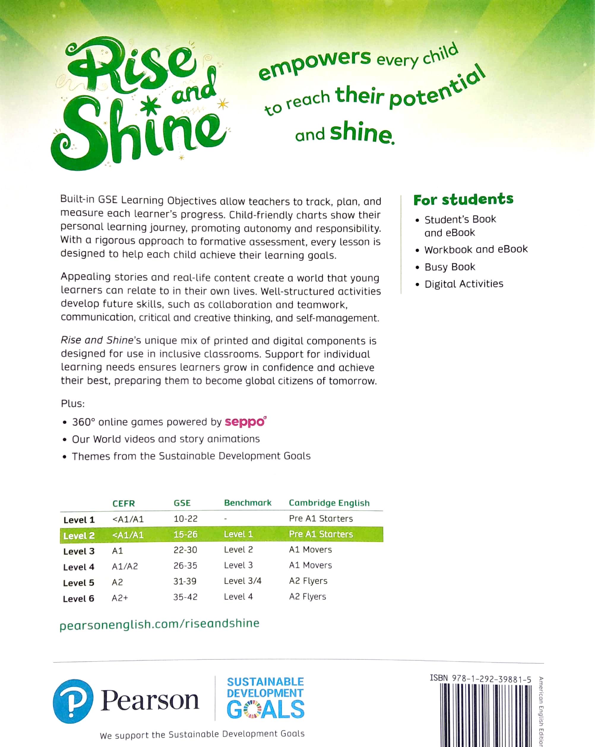 Rise And Shine American Level 2 Workbook With ebook