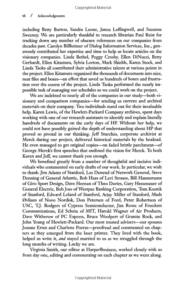 Built to Last : Successful Habits of Visionary Companies
