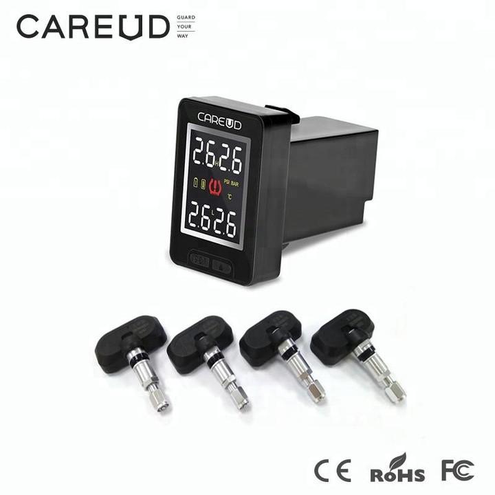 Cảm biến áp suất lốp trong Careud lắp nút chờ xe hơi, ô tô