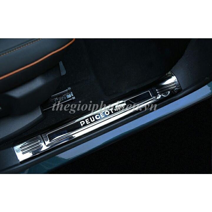 Bộ Ốp bậc cửa, Nẹp bước chân Peugeot 3008 – Mẫu Titan
