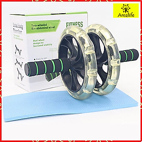 Con Lăn Tập Bụng 2 Bánh + Thảm Lót