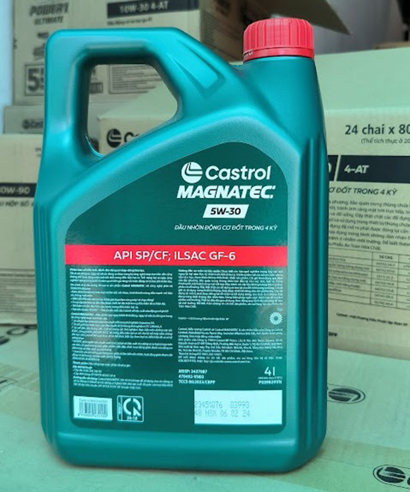 Dầu nhớt cho động cơ ô tô Castrol Magnatec, SAE 5W-30, SP, (Can 4 lít)