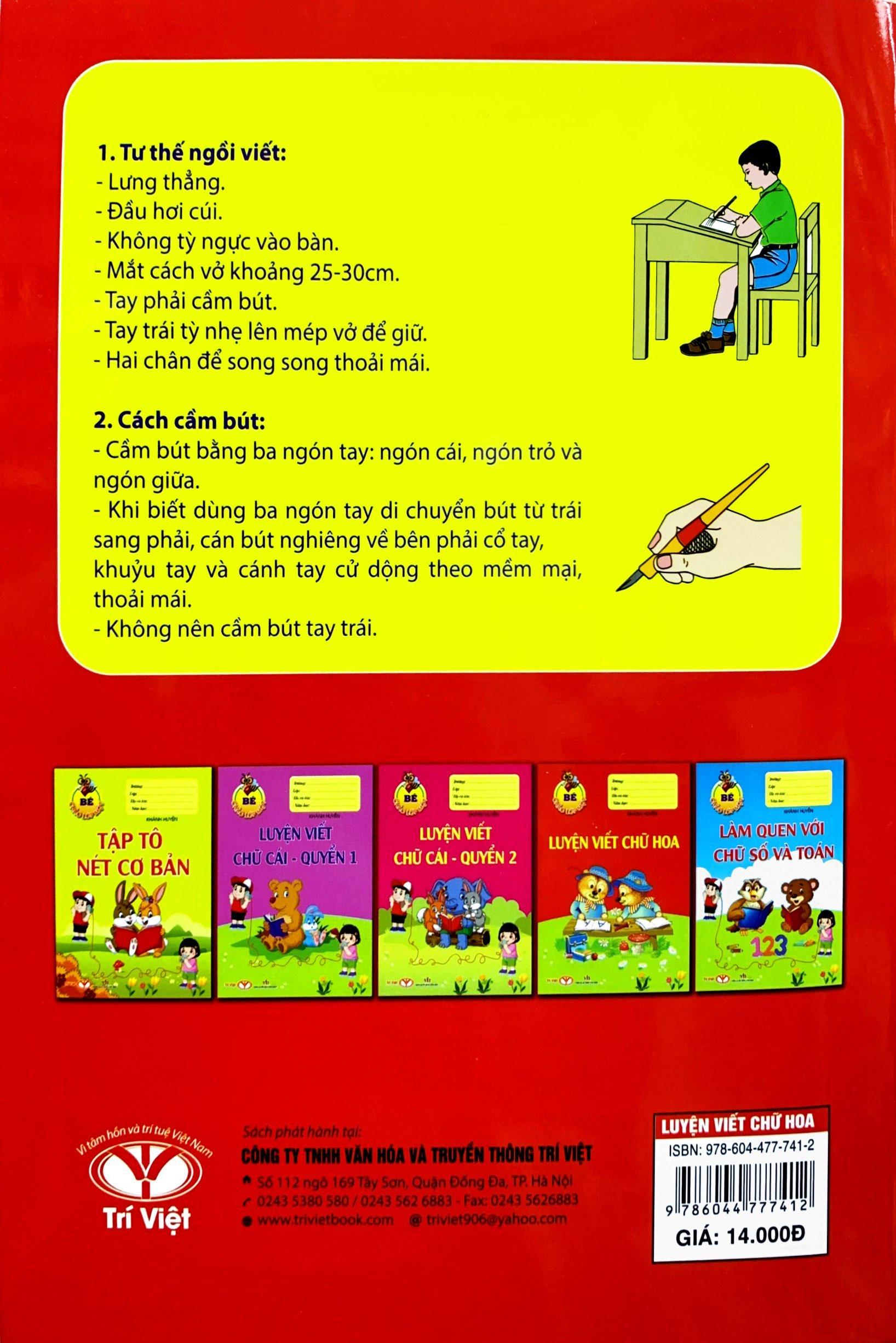 Bé Chào Lớp Một - Luyện Viết Chữ Hoa