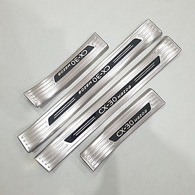 Nẹp Bước Chân Trong Ngoài Inox Cao Cấp Dành Cho Xe MAZDA CX30