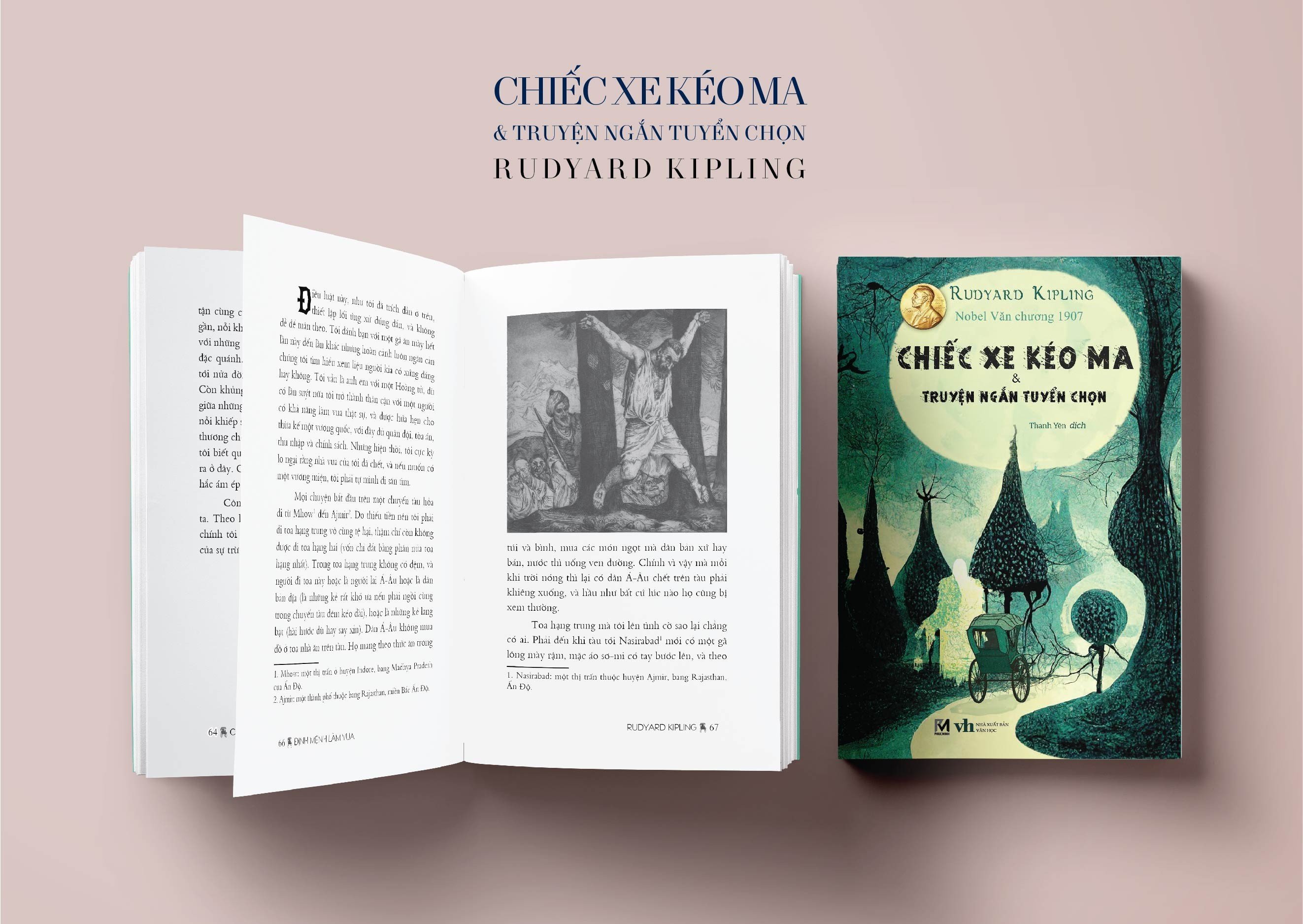 Sách Truyện Kinh Dị - Chiếc Xe Kéo Ma (Tuyển Chọn Truyện Ngắn Kinh Dị Của Rudyard Kipling)