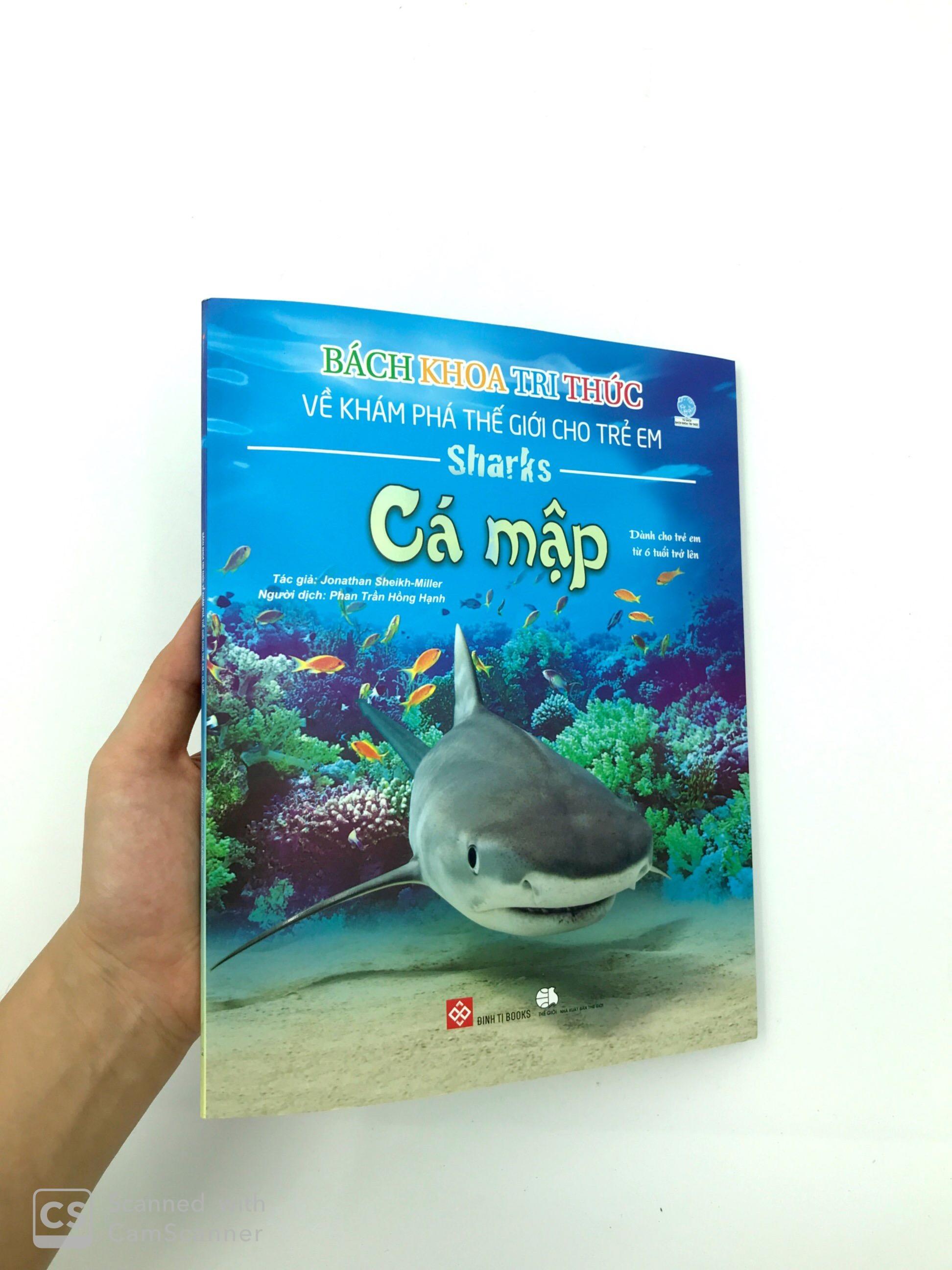 Bách Khoa Tri Thức Về Khám Phá Thế Giới Cho Trẻ Em - Cá Mập (Tái Bản 2018)
