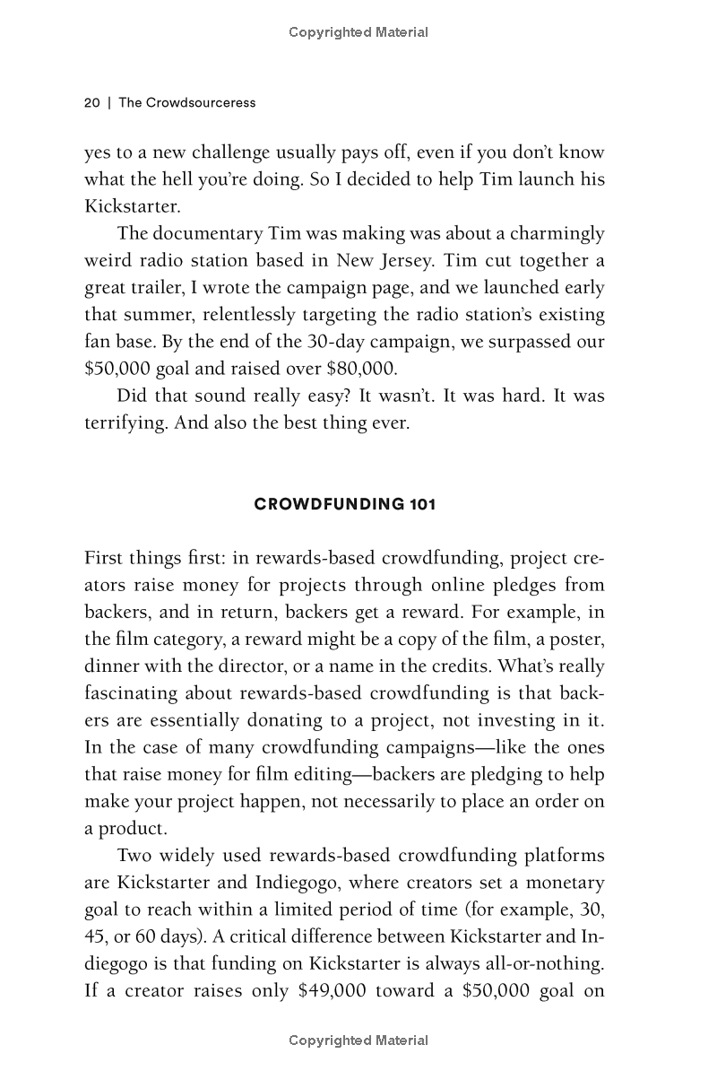 The Crowdsourceress: Get Smart, Get Funded, And Kickstart Your Next Big Idea