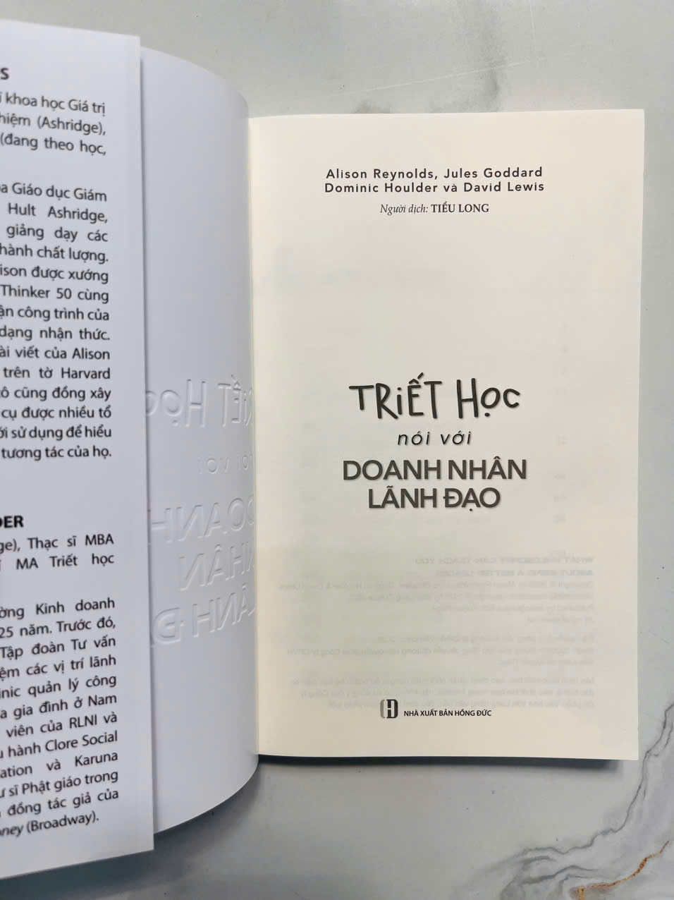 Triết Học Nói Với Doanh Nhân Lãnh Đạo