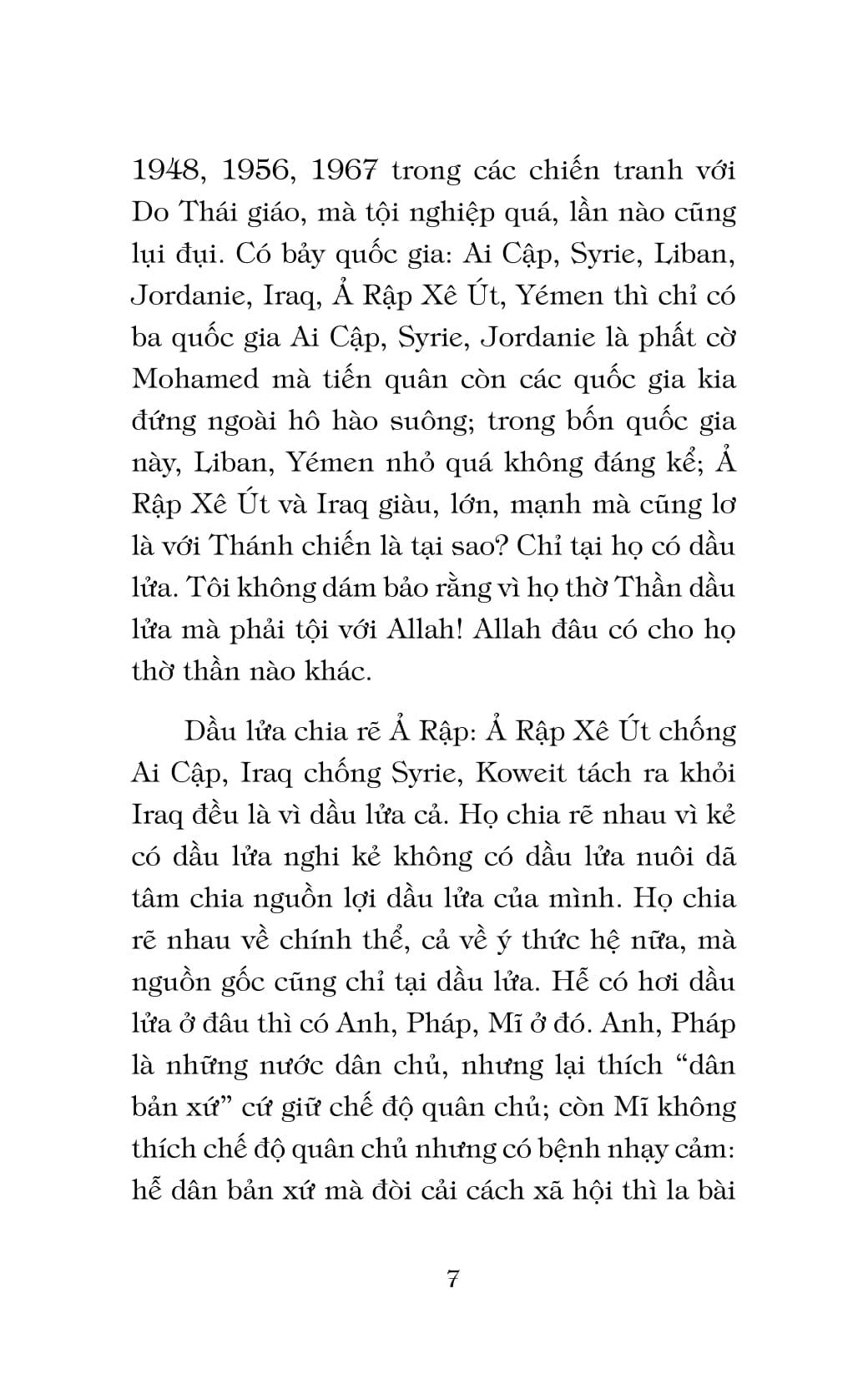 Bán Đảo Ả Rập: Tinh Thần Hồi Giáo Và Thảm Kịch Dầu Mỏ