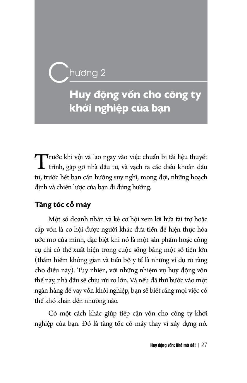 Huy Động Vốn: Khó Mà Dễ! (Tái Bản)