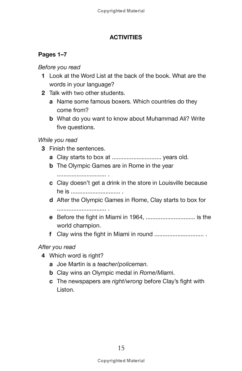 Muhammad Ali: Level 1