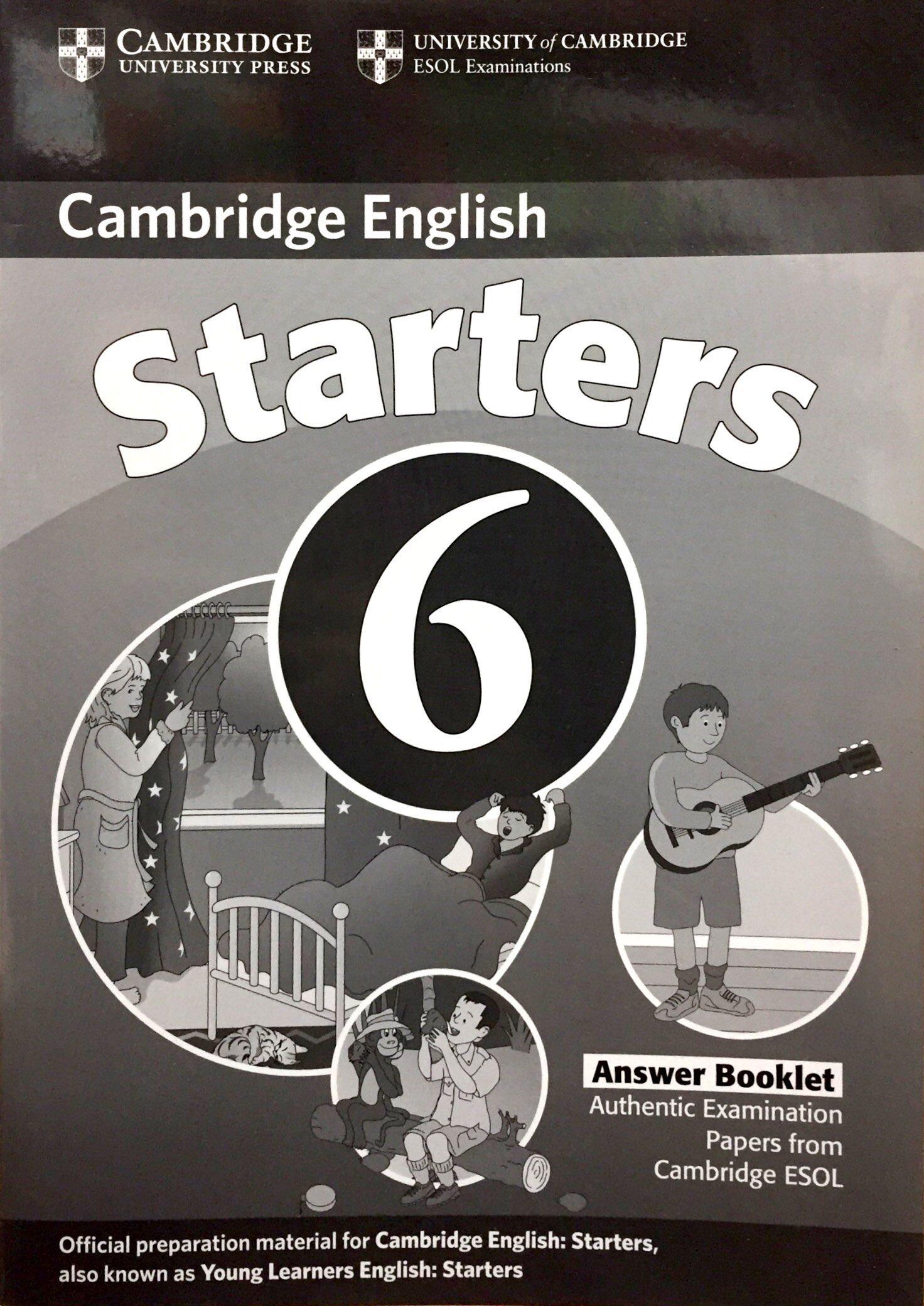 Cambridge Young Learners English Tests 6 Starters Answer Booklet