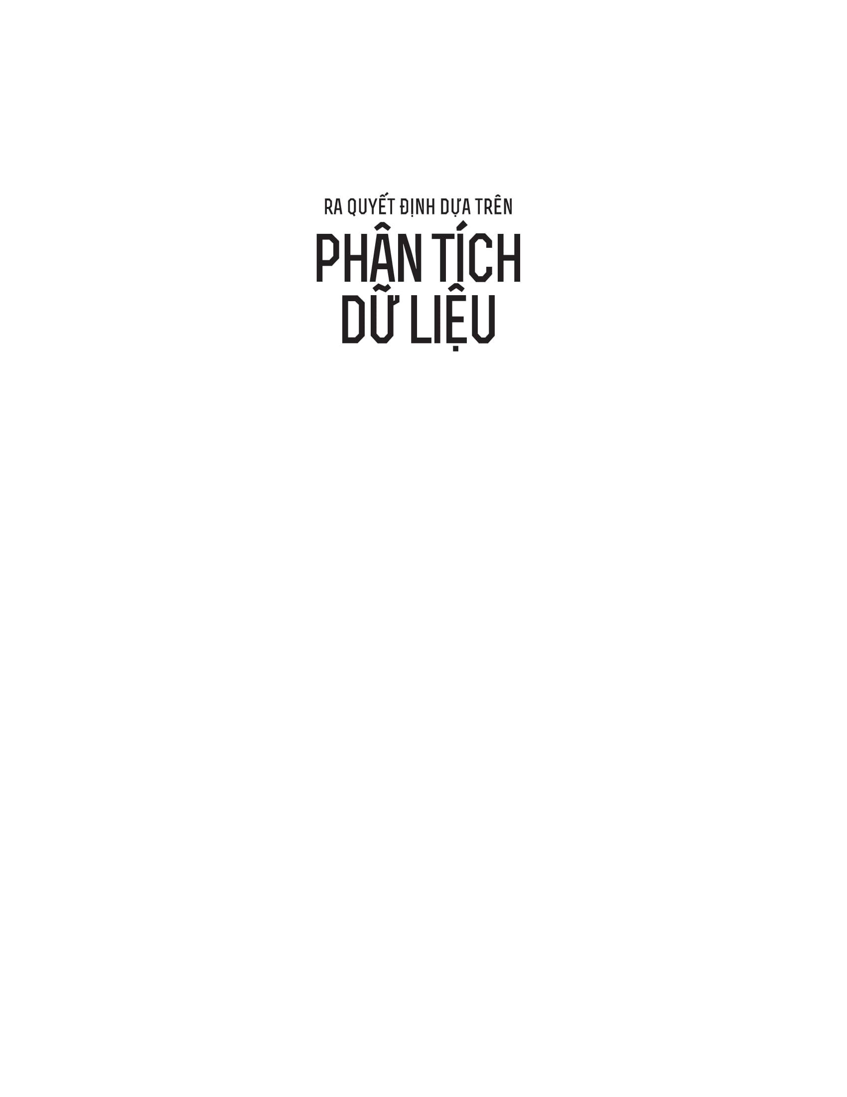 Ra Quyết Định Dựa Trên Phân Tích Dữ Liệu