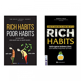 Combo 2 cuốn sách: Rich Habits - Thói Quen Thành Công Của Những Triệu Phú Tự Thân +  Rich Habits - Poor Habits Sự khác biệt giữa người giàu và người nghèo ( tặng kèm Bookmark Happy Life )