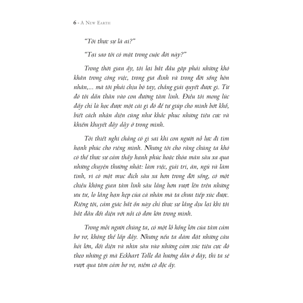 Sách Thức tỉnh mục đích sống - Eckhart Tolle