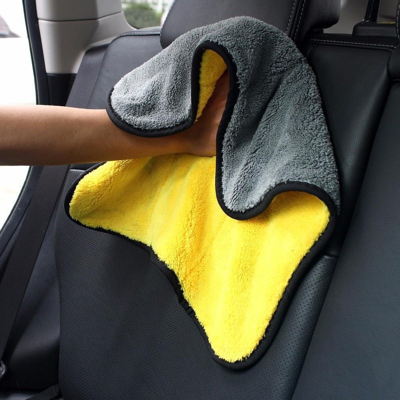 Khăn lau ô tô cao cấp 2 lớp - CHỐNG XƯỚC Chất liệu Microfiber