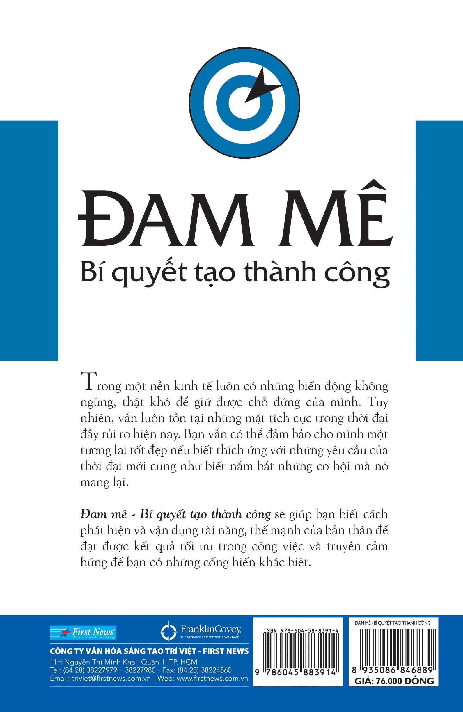 Đam Mê - Bí Quyết Tạo Thành Công (Tái Bản 2019)