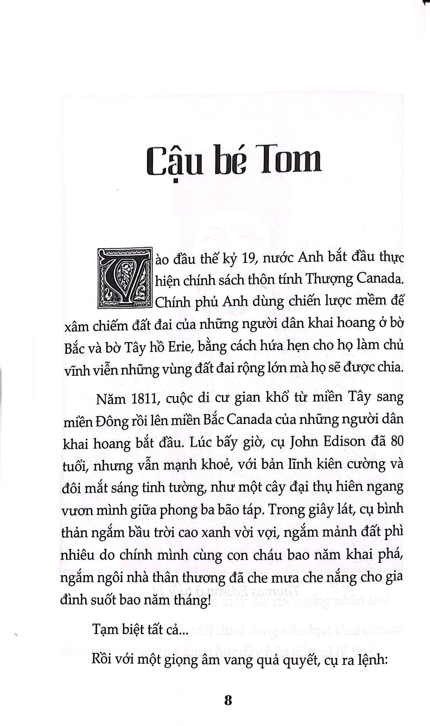 Kể Chuyện Cuộc Đời Các Thiên Tài: Thomas Edison - Thiên Tài Bắt Đầu Từ Tuổi Thơ
