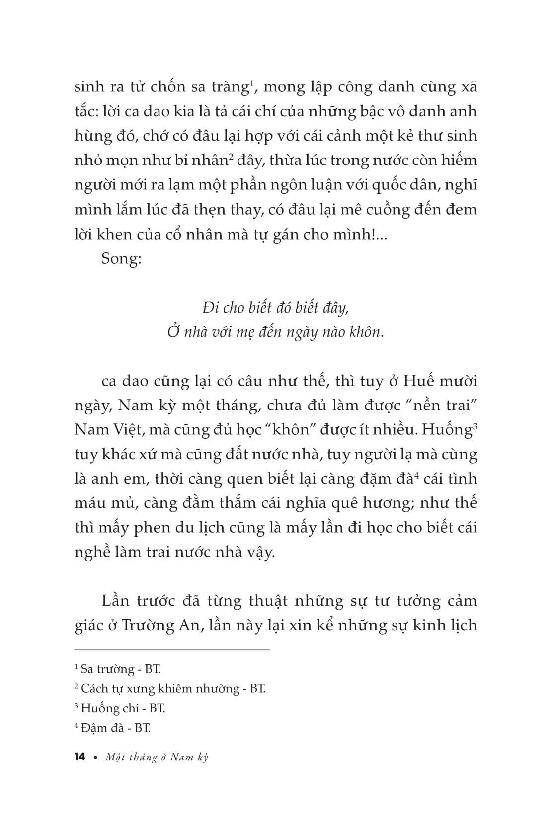 Sách - Một Tháng Ở Nam Kỳ