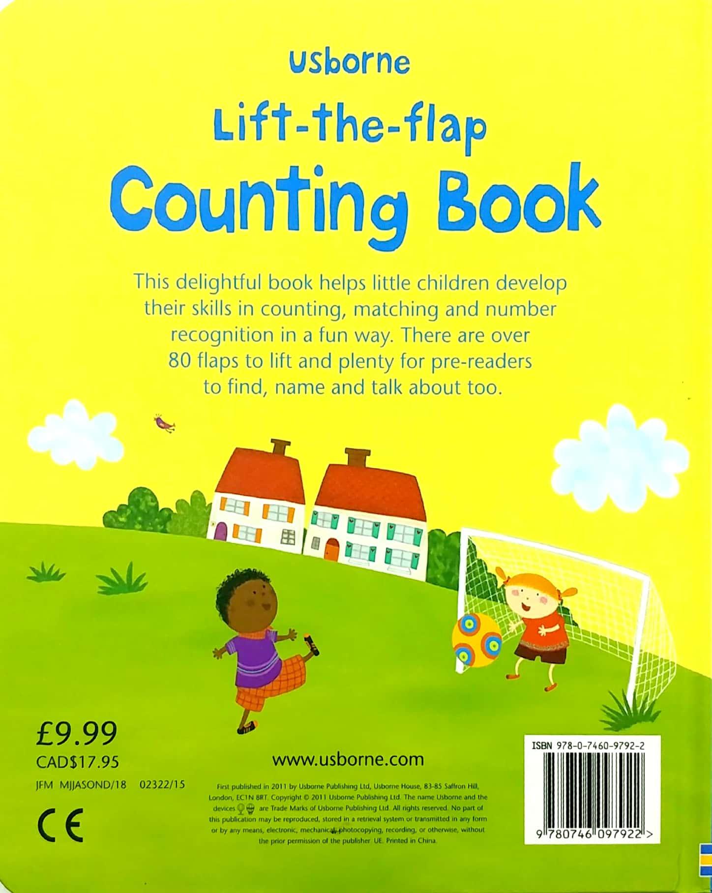 Sách tương tác tiếng Anh - Usborne Lift-The-Flap Counting Book