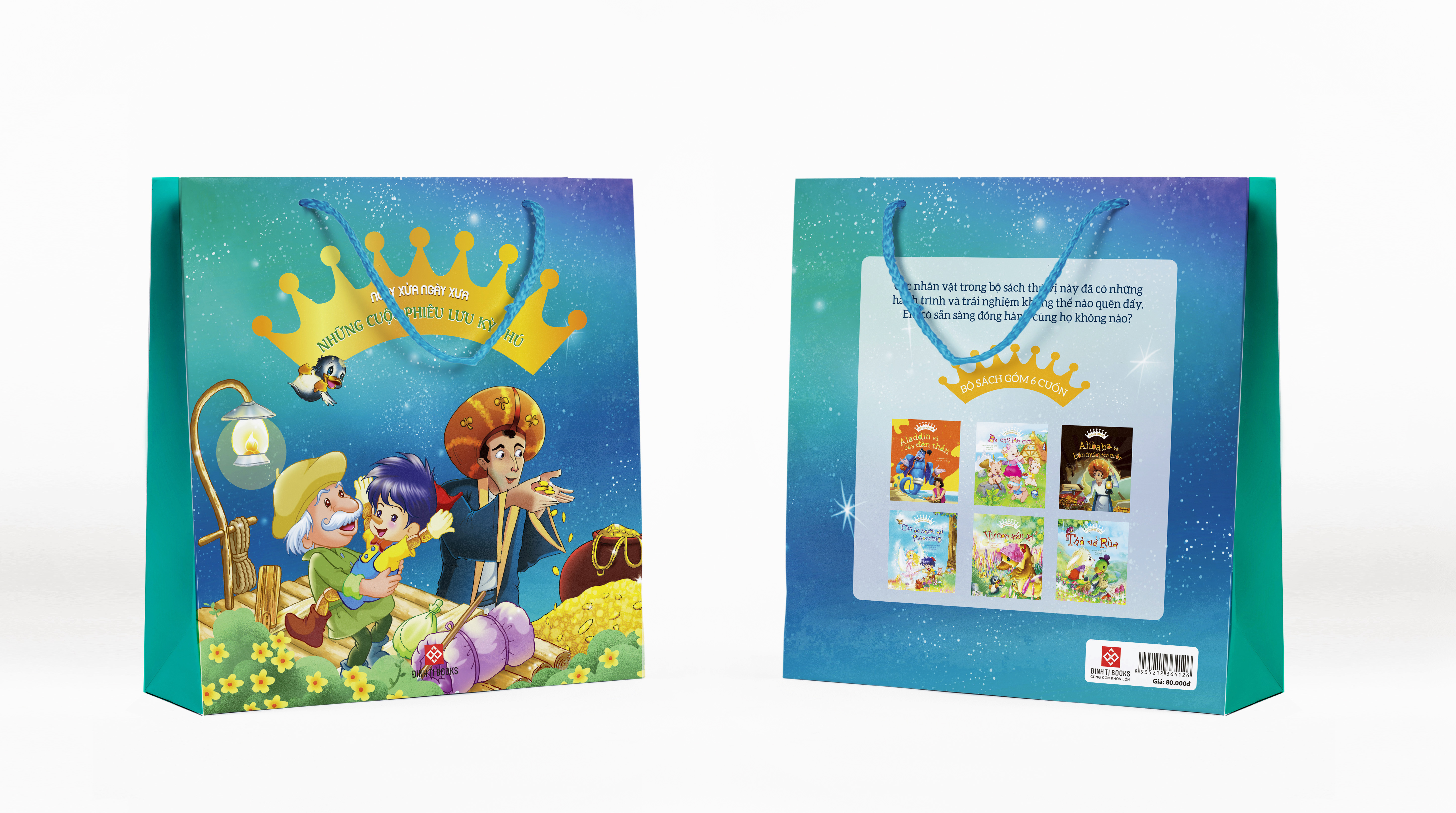 Sách - Bộ túi: Ngày xửa ngày xưa - Những cuộc phiêu lưu kỳ thú (6 tập) Đinh Tị Books