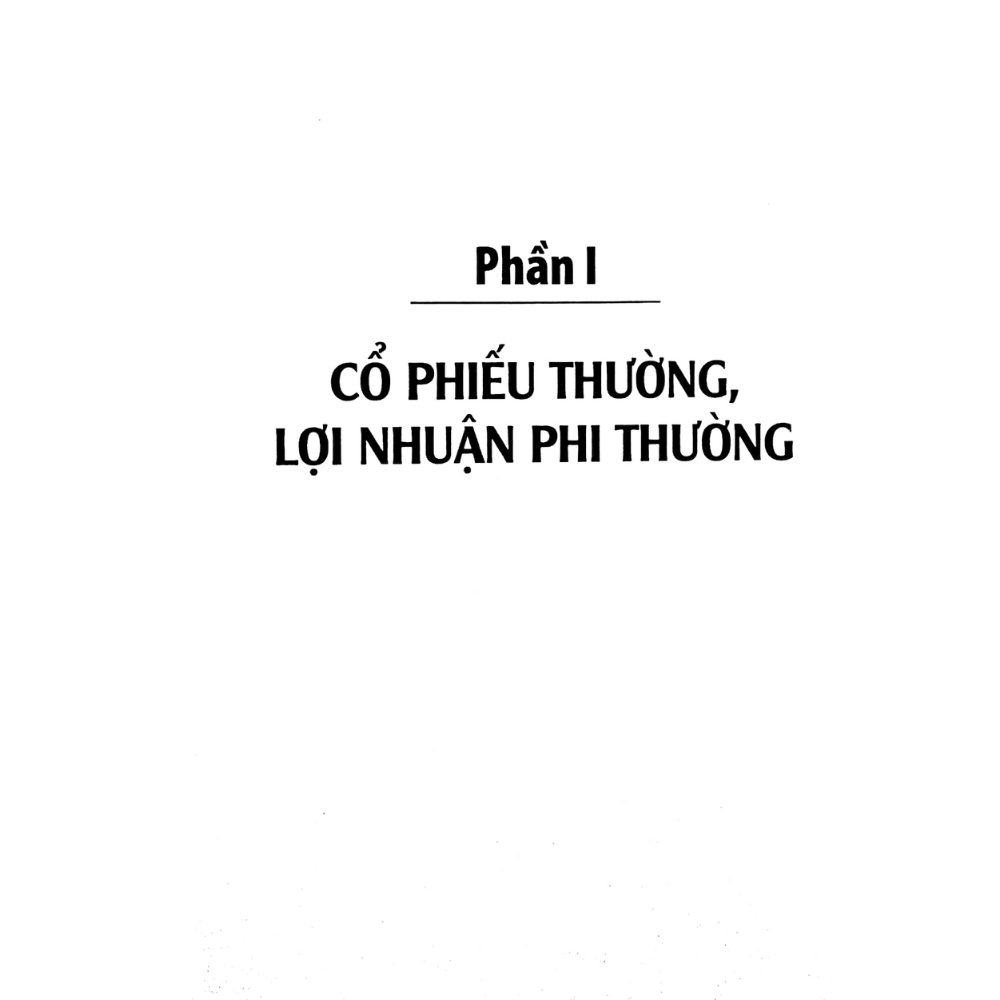 Cổ Phiếu Thường Lợi Nhuận Phi Thường (Tái Bản)