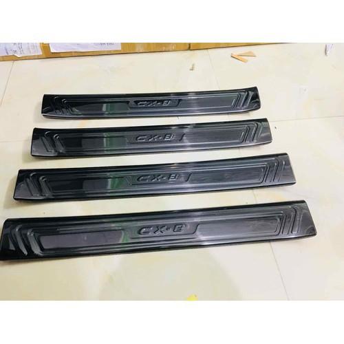 Bộ Ốp bậc cửa, Nẹp bước chân dành cho Mazda CX-8, CX8 – Titan(hàng cao cấp)