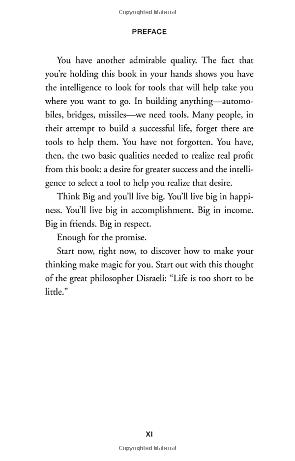 The Magic Of Thinking Big