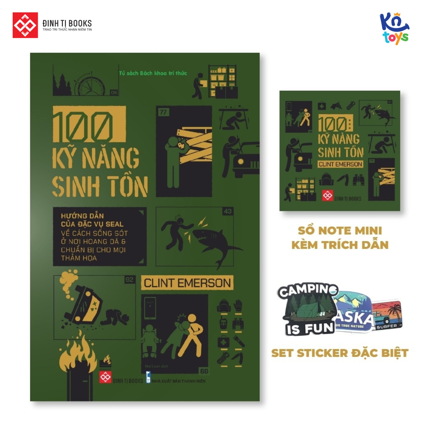 Sách Bách Khoa Tri Thức – 100 Kỹ Năng Sinh Tồn – Đinh Tị Books