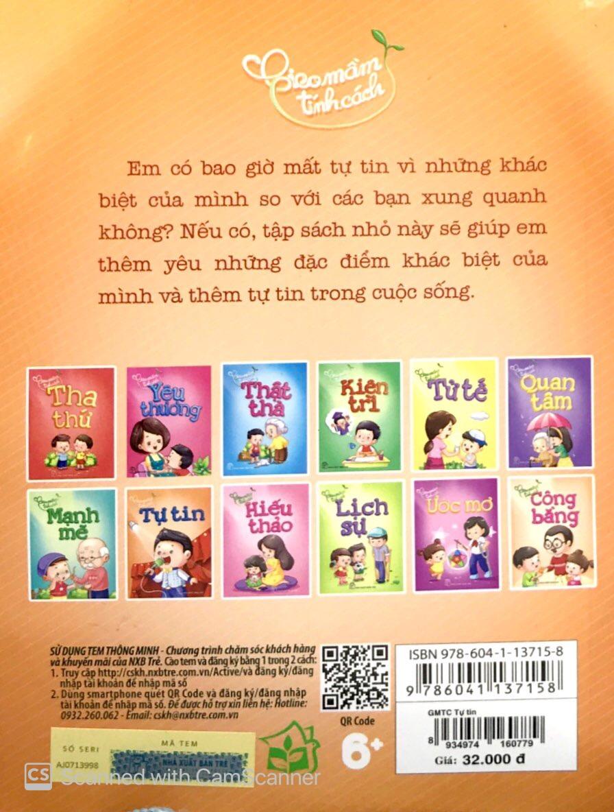 Gieo Mầm Tính Cách – Tự Tin ( Tái Bản )