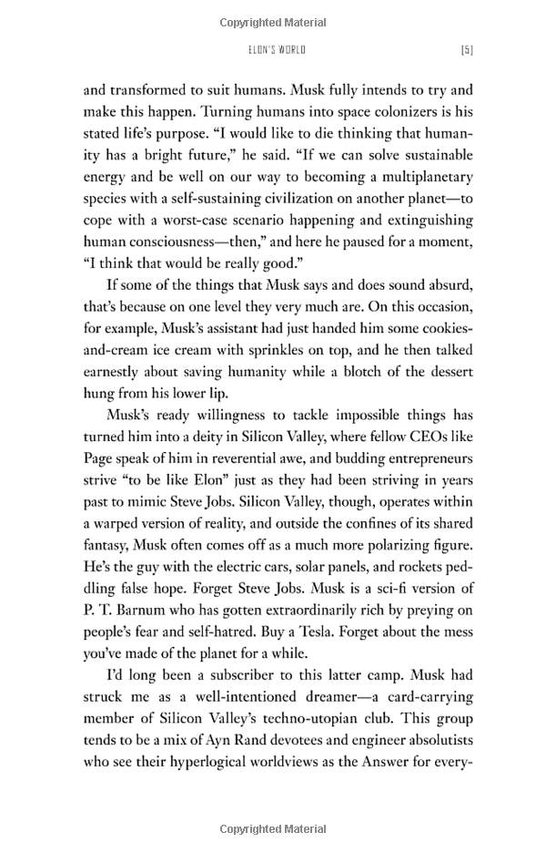 Elon Musk Intl: Tesla, Spacex, and the Quest for a Fantastic Future