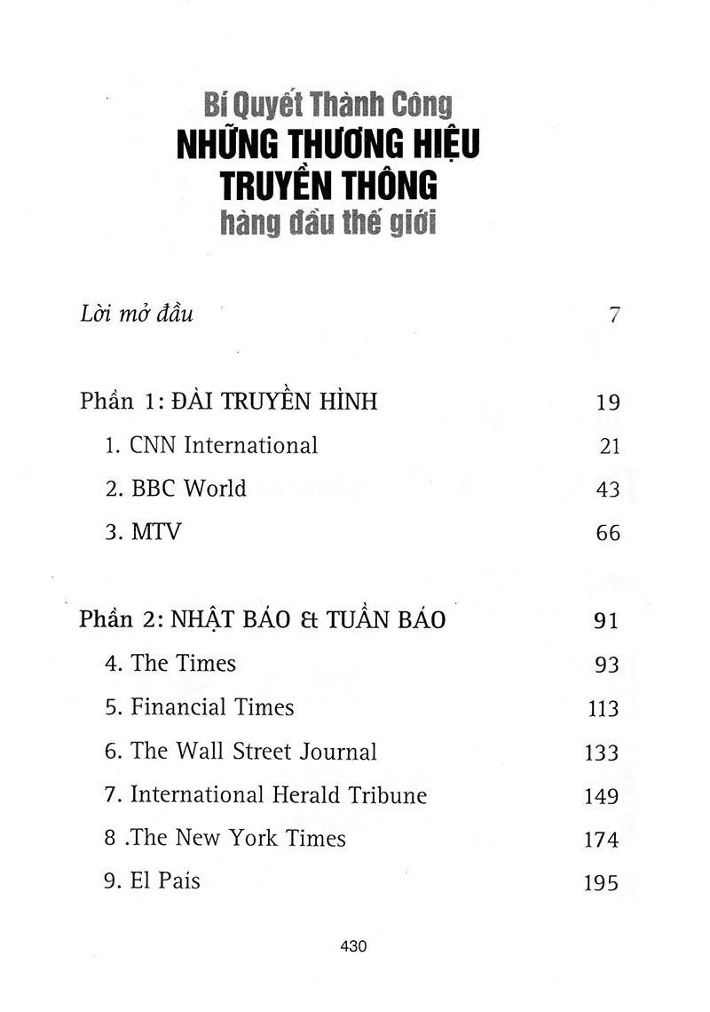 Bí Quyết Thành Công Những Thương Hiệu Truyền Thông Hàng Đầu Thế Giới