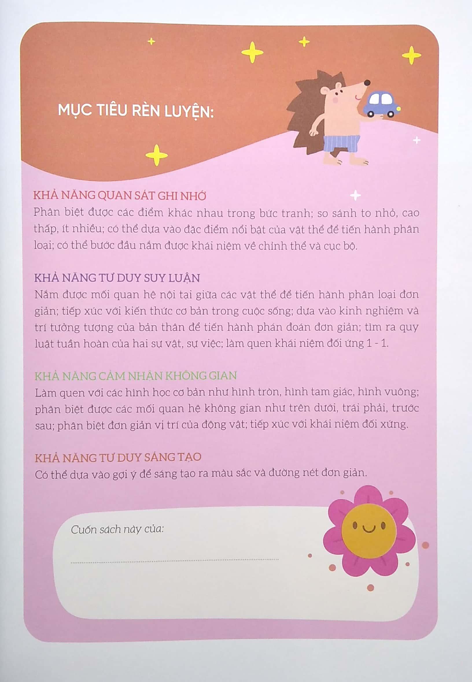 Phát Triển IQ Rèn Luyện Tư Duy Não Bộ 2-4 Tuổi - Khả Năng Tưởng Tượng Và Sáng Tạo