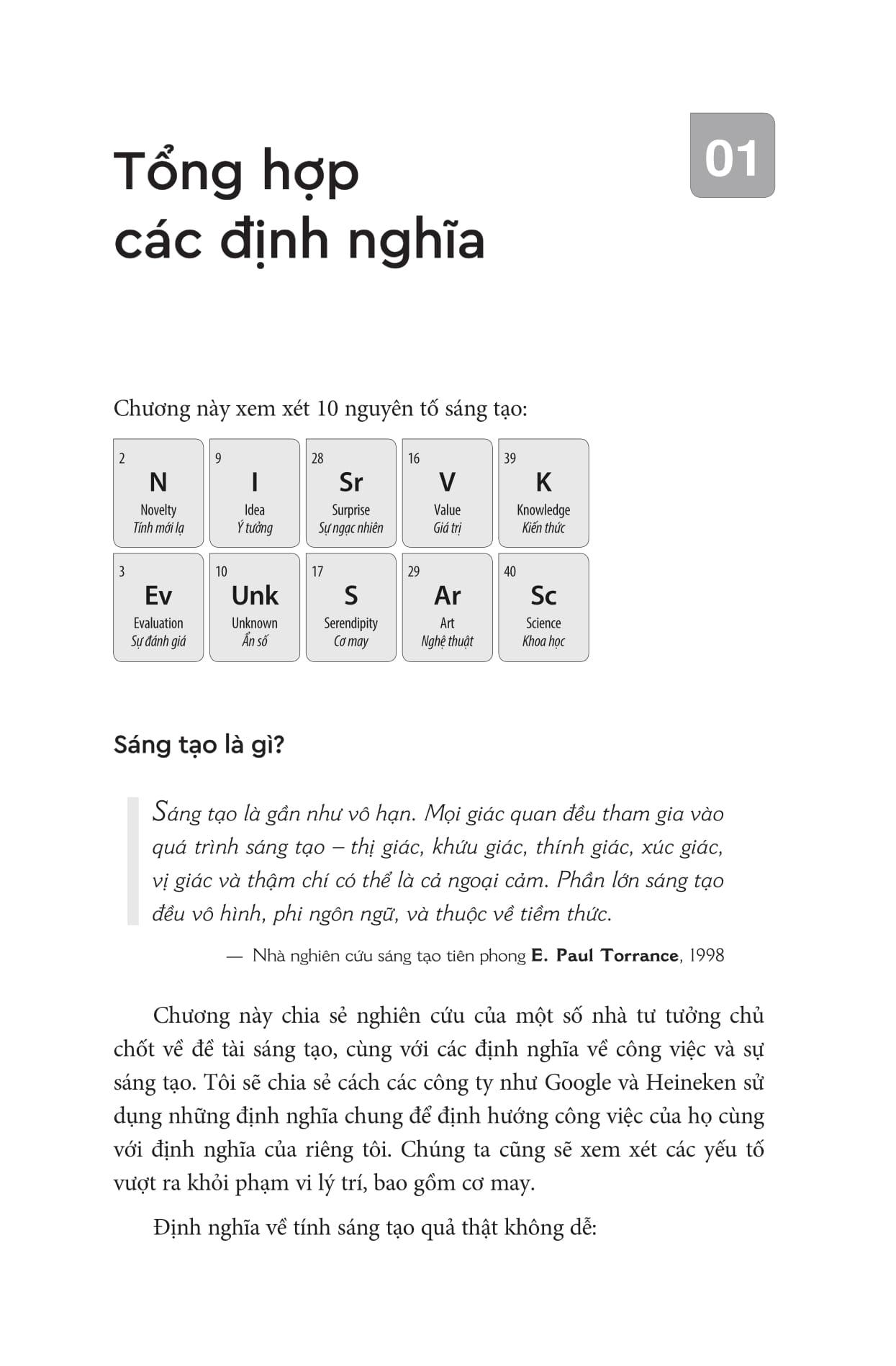 Kích Hoạt Các "Nguyên Tố Sáng Tạo" Để Thành Công Trong Kinh Doanh