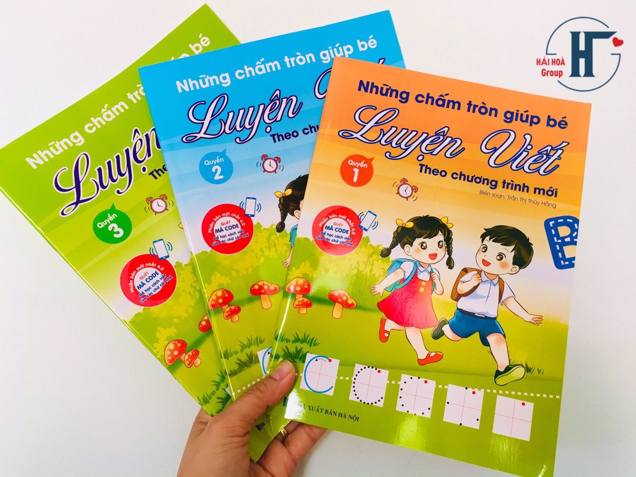 Sách- Combo 3 cuốn sách Những chấm tròn giúp bé Luyện Viết theo chương trình mới (Quét mã CODE để xem hướng dẫn)
