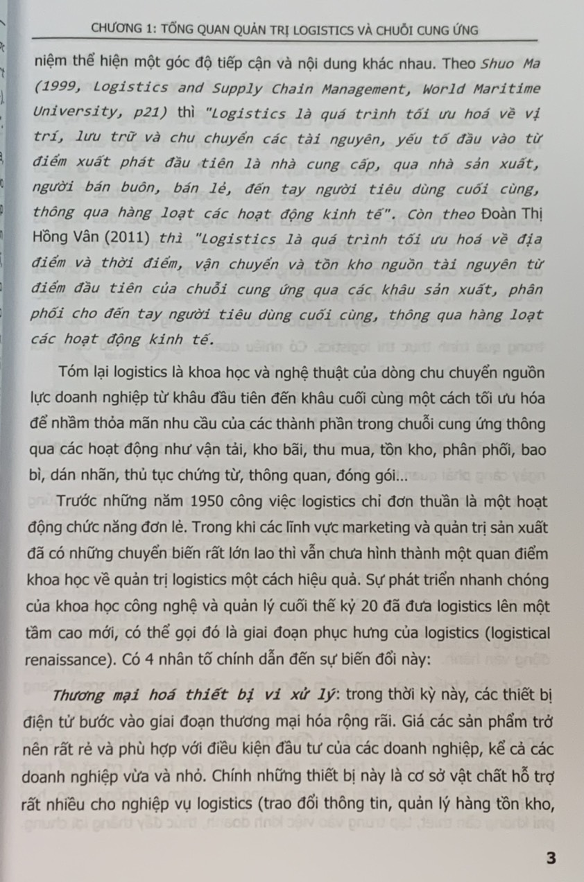 Quản trị logistics và chuỗi cung ứng