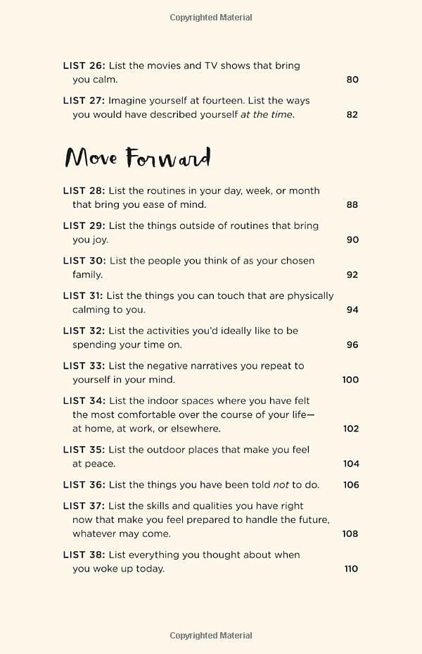 52 Lists For Calm: Journaling Inspiration For Soothing Anxiety And Creating A Peaceful Life