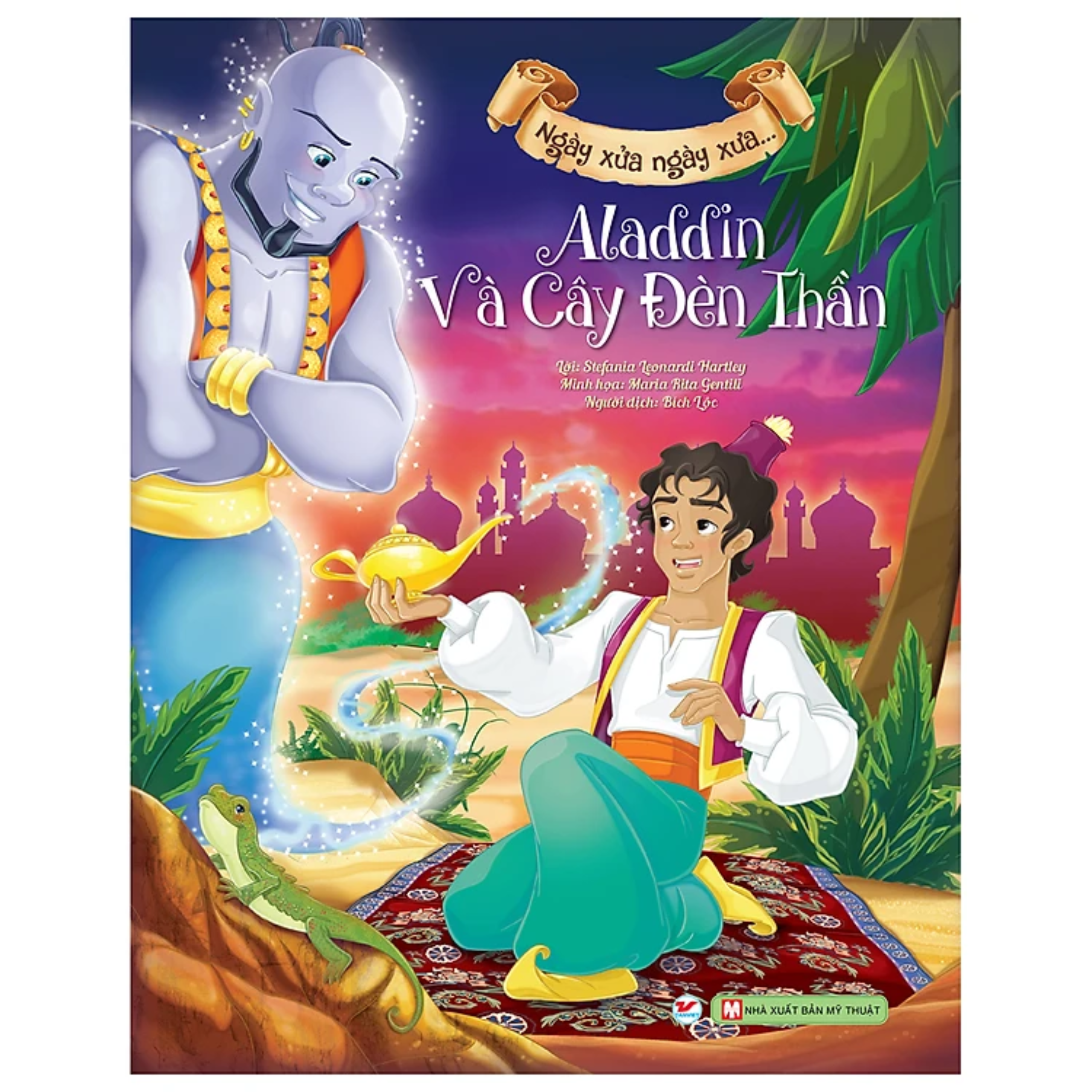 Combo 4Q Sách Song Ngữ Anh - Việt Ngày Xửa Ngày Xưa: Aladdin Và Cây Đèn Thần + Người Đẹp Ngủ Trong Rừng + Nàng Bạch Tuyết Và Bảy Chú Lùn + Cô Bé Lọ Lem (Tủ Sách Vàng Cho Con Yêu Vừa Học Vừa Chơi)