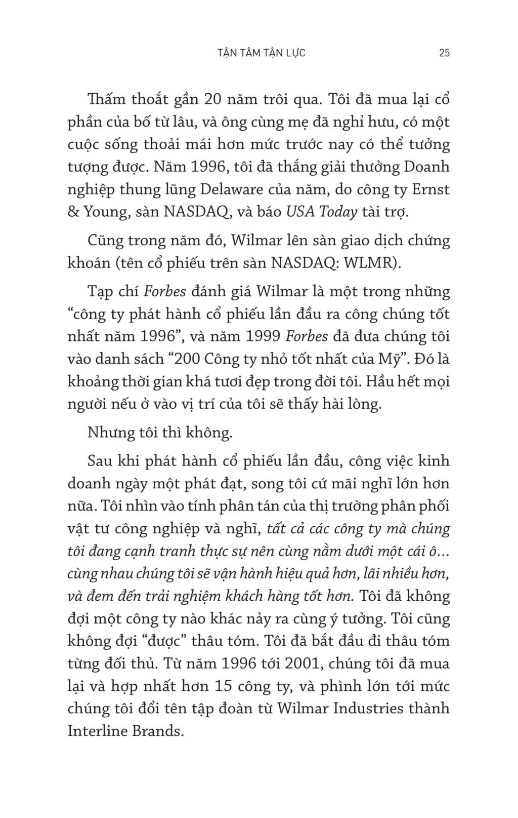 Tận Tâm Tận Lực - 101 Bài Học Kinh Doanh Thực Tiễn Cho Doanh Nhân Khởi Nghiệp