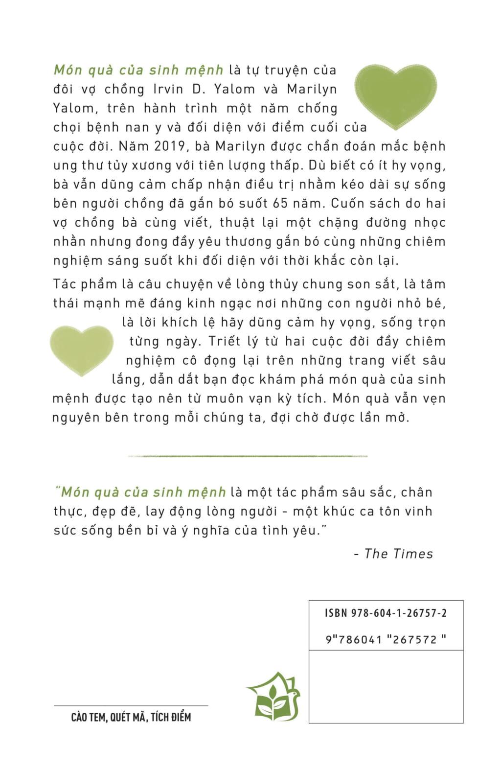 Sách - Món Quà Của Sinh Mệnh - Thương Yêu, Mất Mát Và Ý Nghĩa Sự Sống